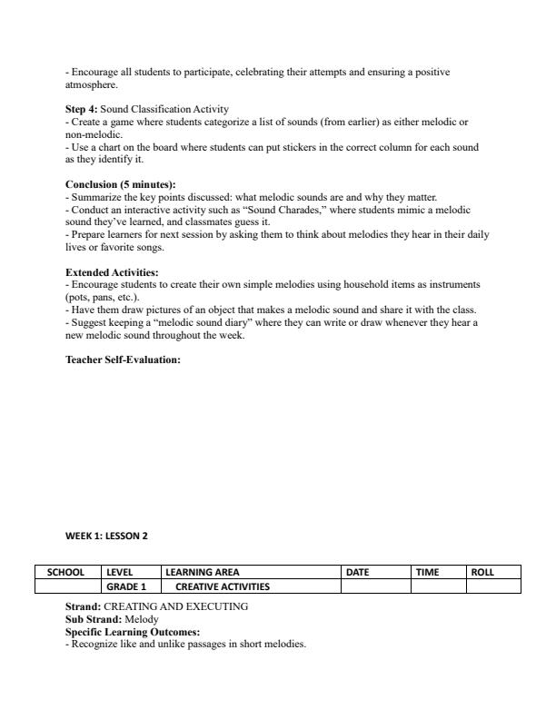 Page 2 – Grade 1 Creative Activities Lesson Plans Term 2 - Bookmark – Kenyaplex