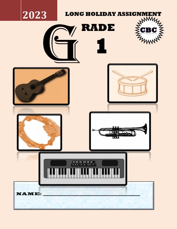 Page 1 – Grade 1 December Holiday Assignments 2023 Set 1 – Kenyaplex