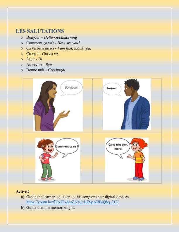 Page 2 – Grade 1 French Notes – Kenyaplex