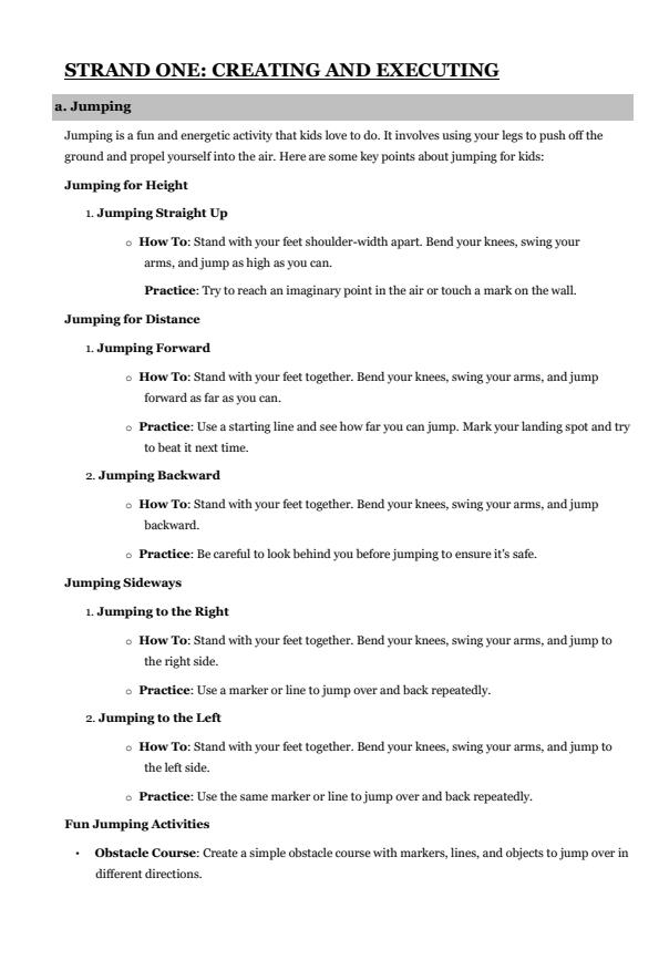 Page 1 – Grade 1 Rationalized Creative Arts Notes (Term 1, 2 and 3) – Kenyaplex