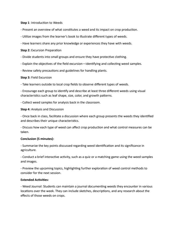Page 2 – Grade 10 Agriculture lesson Plans Term 2 - Healthy Planet – Kenyaplex