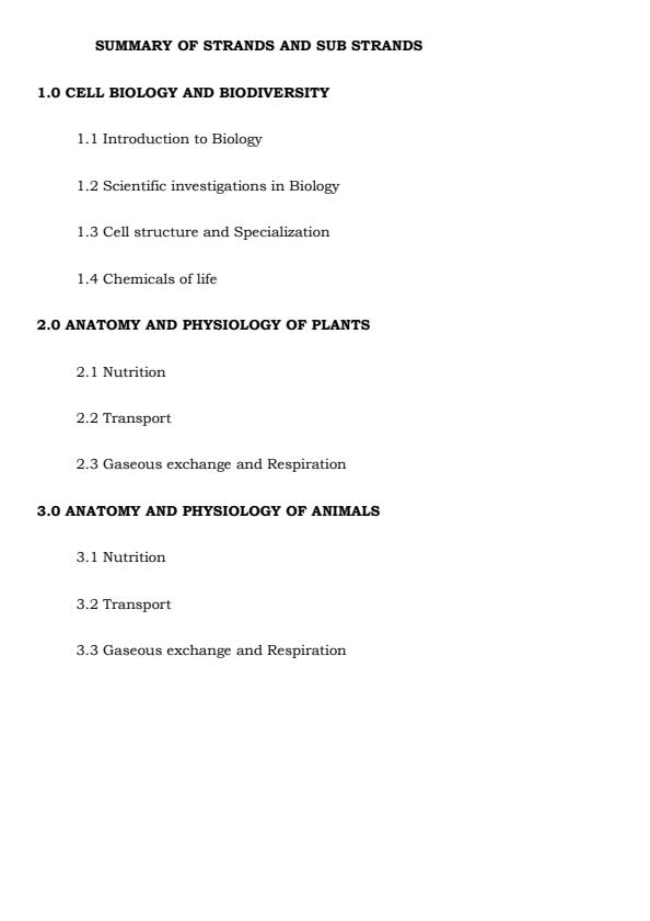 Page 1 – Grade 10 Biology Notes Term 1, 2 and 3 – Kenyaplex