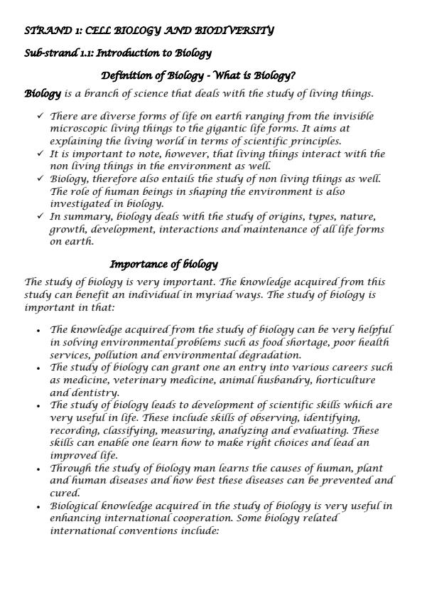Page 2 – Grade 10 Biology Notes Term 1, 2 and 3 – Kenyaplex