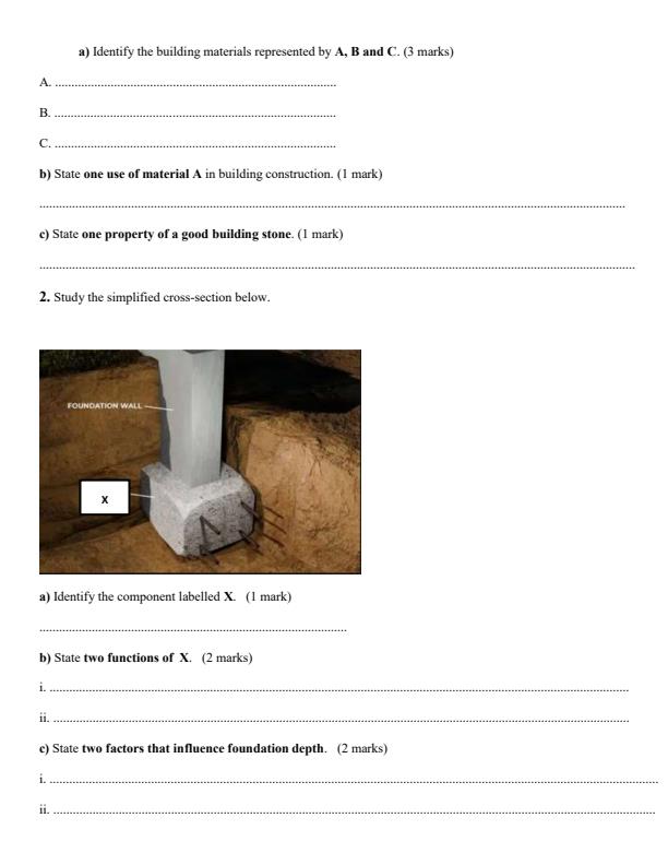 Page 2 – Grade 10 Building and Construction December 2026 Holiday Assignment – Kenyaplex