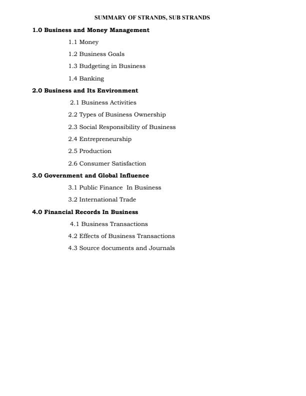 Page 1 – Grade 10 Business Studies Notes Term 1, 2 and 3 – Kenyaplex