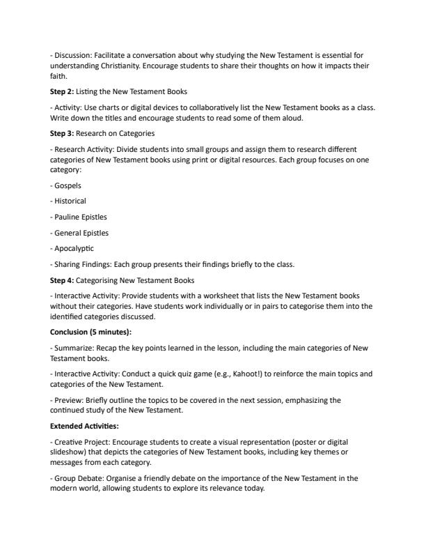 Page 2 – Grade 10 CRE Lesson Plans Term 2 - MTP – Kenyaplex