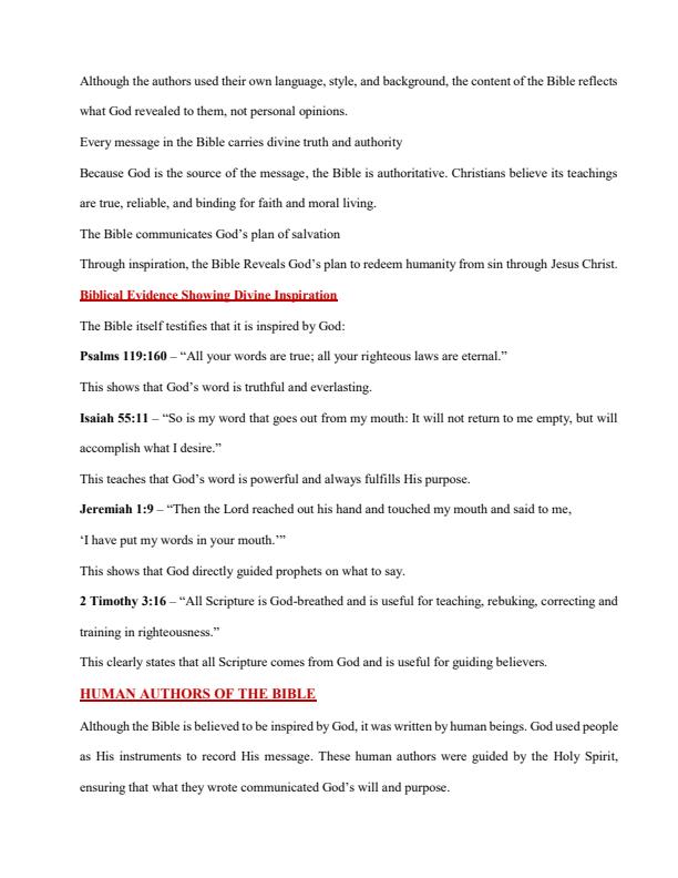 Page 3 – Grade 10 CRE Notes Term 1, 2 and 3 – Kenyaplex