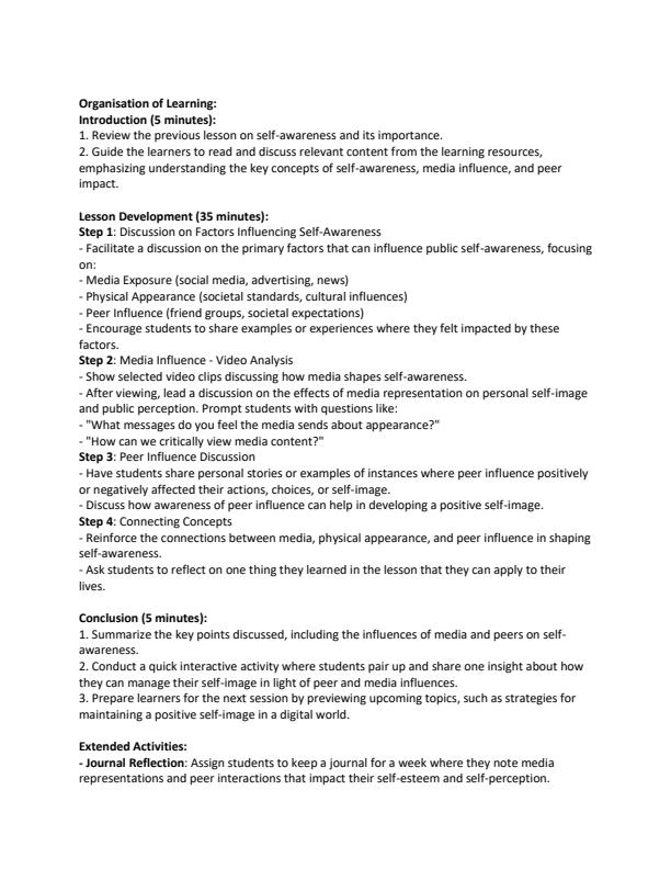 Page 3 – Grade 10 Community Service Learning Lesson Plans Term 2 - MTP – Kenyaplex