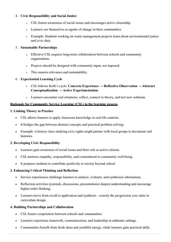 Page 4 – Grade 10 Community Service Learning Notes Term 1, 2 and 3 – Kenyaplex