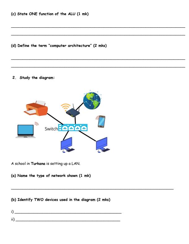 Page 2 – Grade 10 Computer Studies August 2026 Holiday Assignment – Kenyaplex