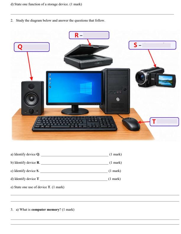 Page 2 – Grade 10 Computer Studies December 2026 Holiday Assignment – Kenyaplex