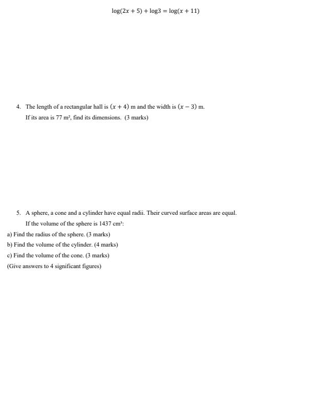 Page 2 – Grade 10 Core Mathematics April 2026 Holiday Assignment – Kenyaplex