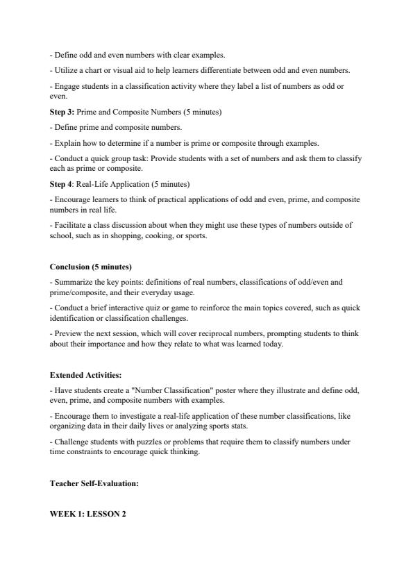 Page 2 – Grade 10 Core Mathematics Lesson Plans Term 1 – Kenyaplex