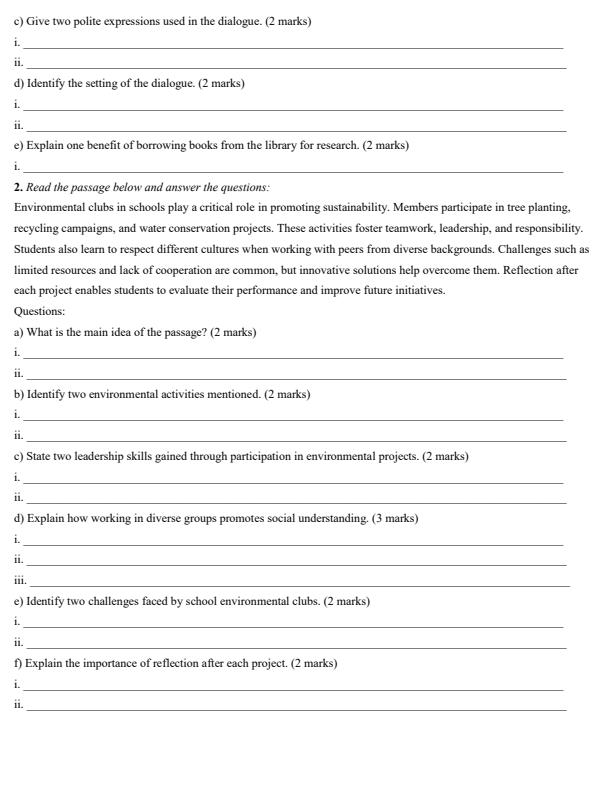 Page 2 – Grade 10 English April 2026 Holiday Assignment – Kenyaplex