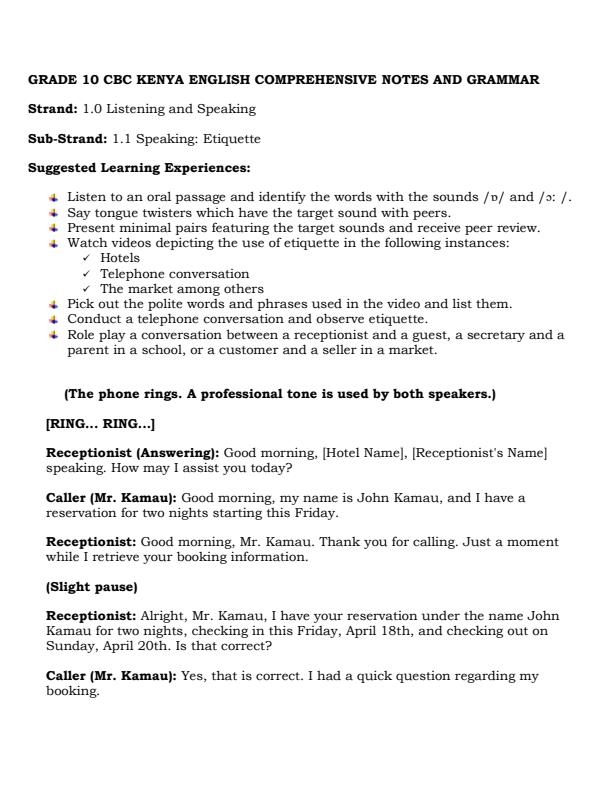 Page 3 – Grade 10 English Notes (Term 1, 2 and 3) – Kenyaplex