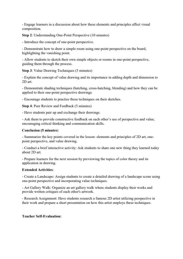 Page 2 – Grade 10 Fine Arts Lesson Plans Term 1 – Kenyaplex