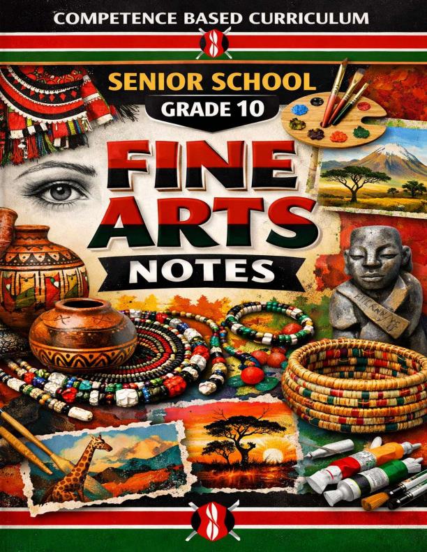 Page 1 – Grade 10 Fine Arts Notes (Complete Term 1, Term 2 and Term 3) – Kenyaplex