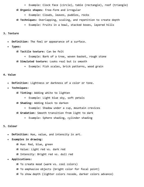 Page 3 – Grade 10 Fine Arts Notes (Complete Term 1, Term 2 and Term 3) – Kenyaplex