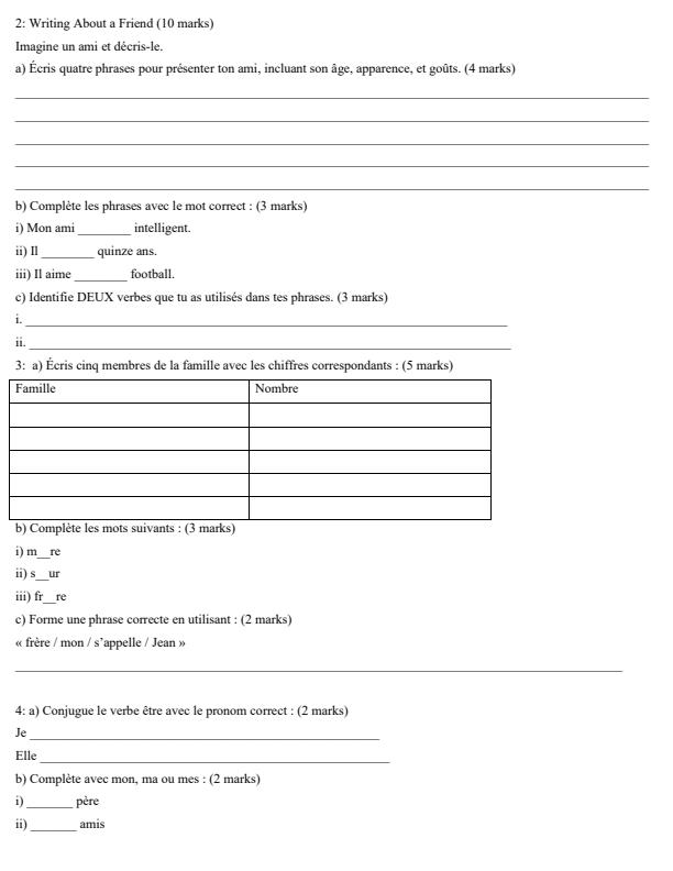 Page 2 – Grade 10 French April 2026 Holiday Assignment – Kenyaplex