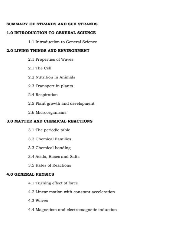 Grade 10 General Science Notes Term 1, 2 and 3 - 18363