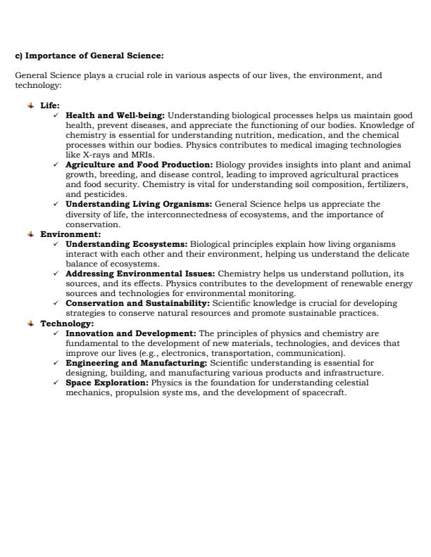 Grade 10 General Science Notes Term 1, 2 and 3 - 18363