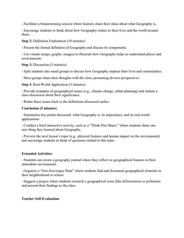 Page 2 – Grade 10 Geography Lesson Plans Term 1 – Kenyaplex