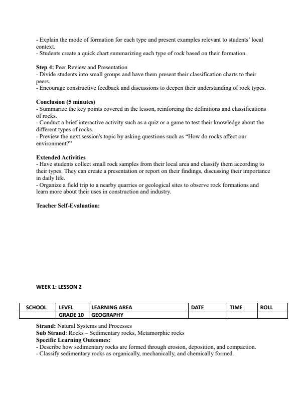 Page 2 – Grade 10 Geography Lesson Plans Term 2 - Distinction – Kenyaplex
