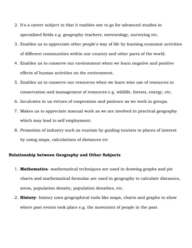 Page 4 – Grade 10 Geography Notes Term (Term 1, 2 and 3) – Kenyaplex