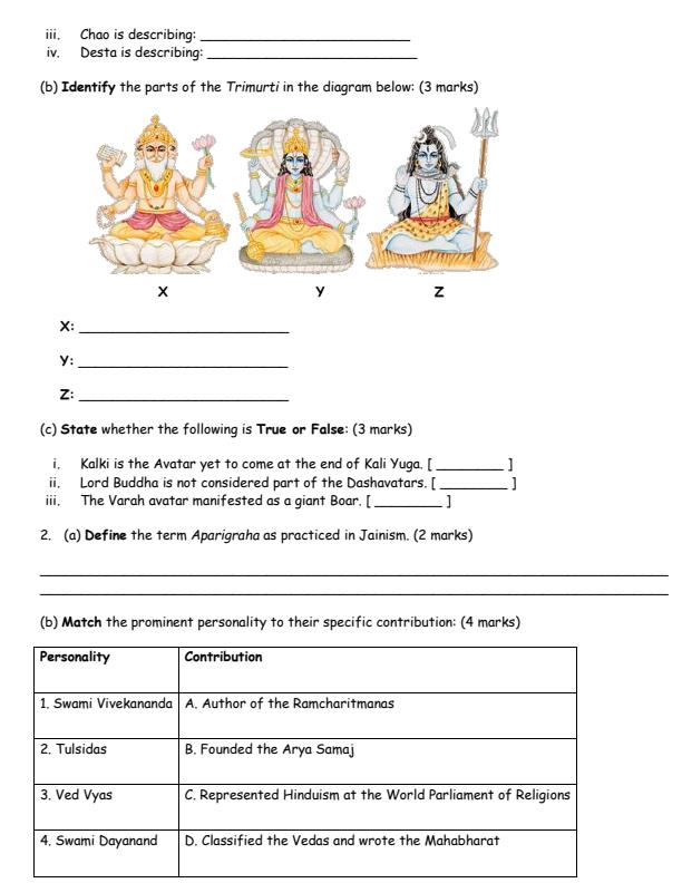 Page 2 – Grade 10 Hindu Religious Education August 2026 Holiday Assignment – Kenyaplex