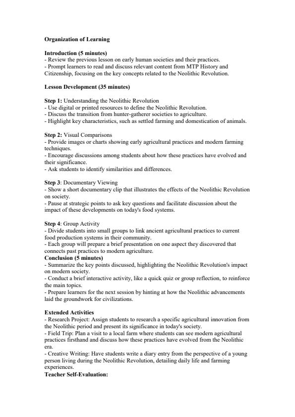 Page 3 – Grade 10 History and Citizenship Lesson Plans Term 2 - MTP – Kenyaplex