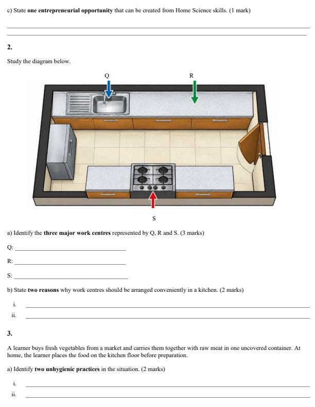Page 2 – Grade 10 Home Science December 2026 Holiday Assignment – Kenyaplex