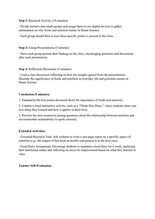 Page 2 – Grade 10 Home Science Lesson Plans Term 1 – Kenyaplex