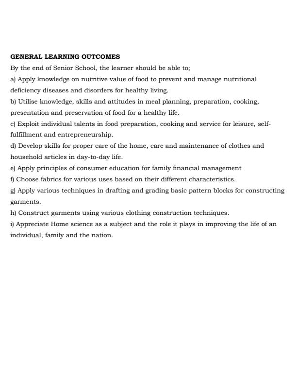 Page 1 – Grade 10 Home Science Notes (Term 1, 2 and 3) – Kenyaplex