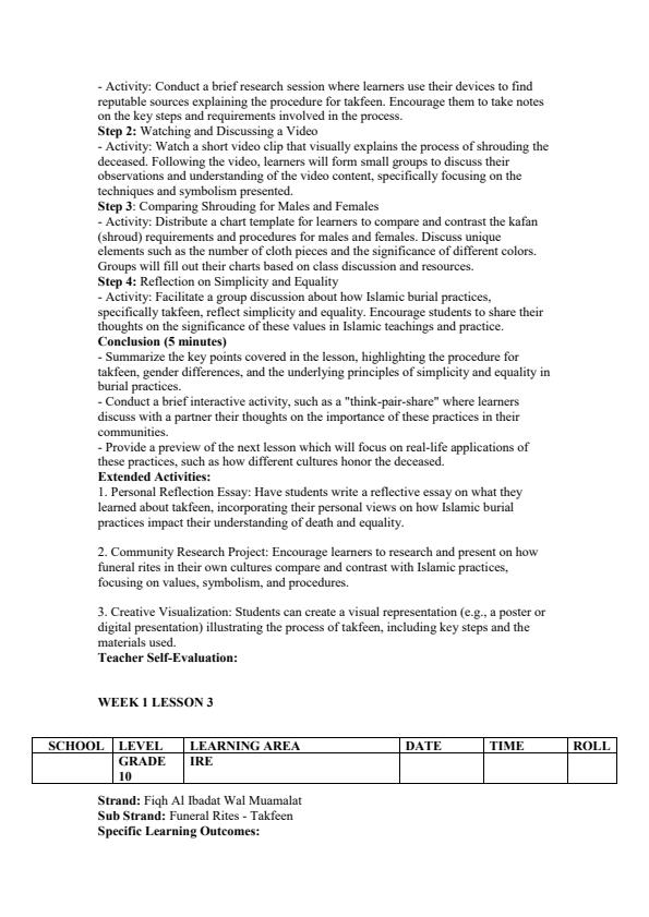 Page 3 – Grade 10 IRE Lesson Plans Term 2 – Kenyaplex
