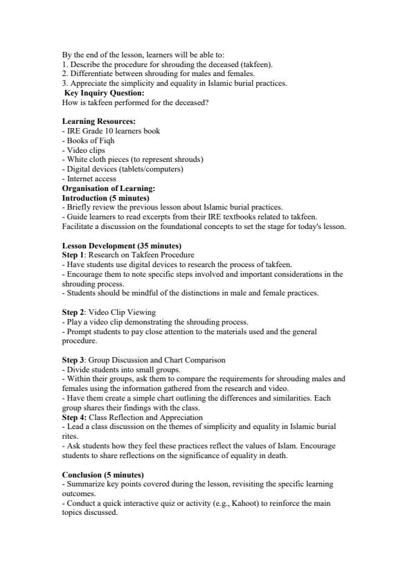 Page 4 – Grade 10 IRE Lesson Plans Term 2 – Kenyaplex