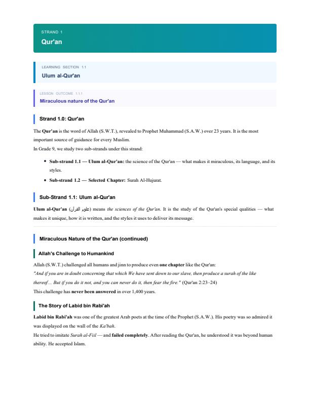 Page 1 – Grade 10 Islamic Religious Education (IRE) Notes Term 1, Term 2,  Term 3 (Updated) – Kenyaplex