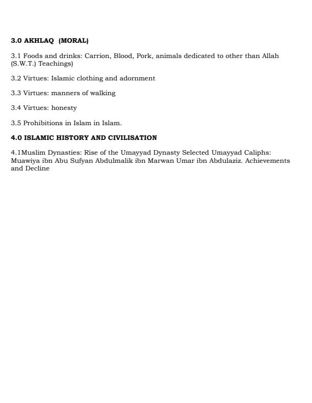 Page 2 – Grade 10 Islamic Religious Education (IRE) Notes Term 1, Term 2,  Term 3 – Kenyaplex