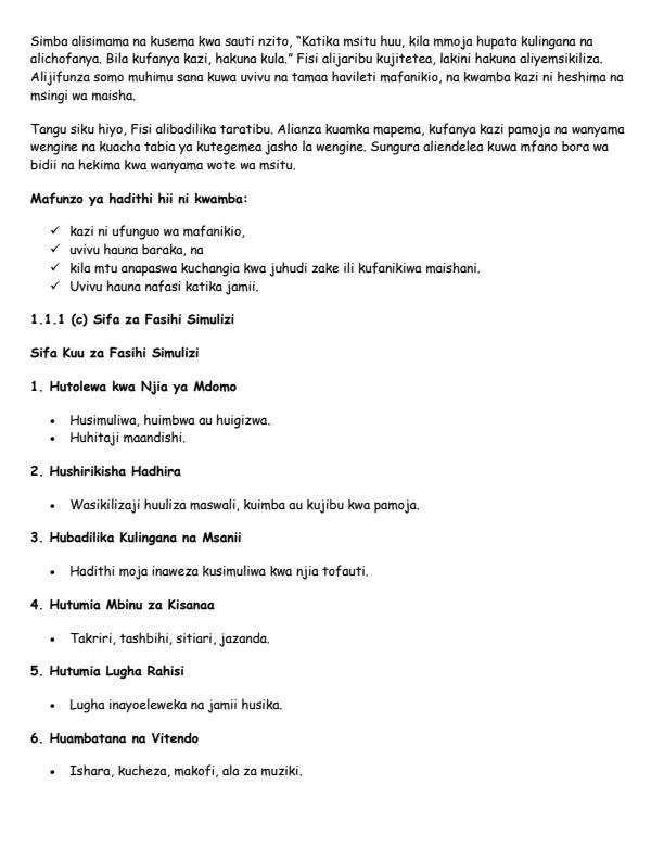 Page 4 – Grade 10 Kiswahili Fasihi Notes (Term 1, Term 2, Term 3) – Kenyaplex