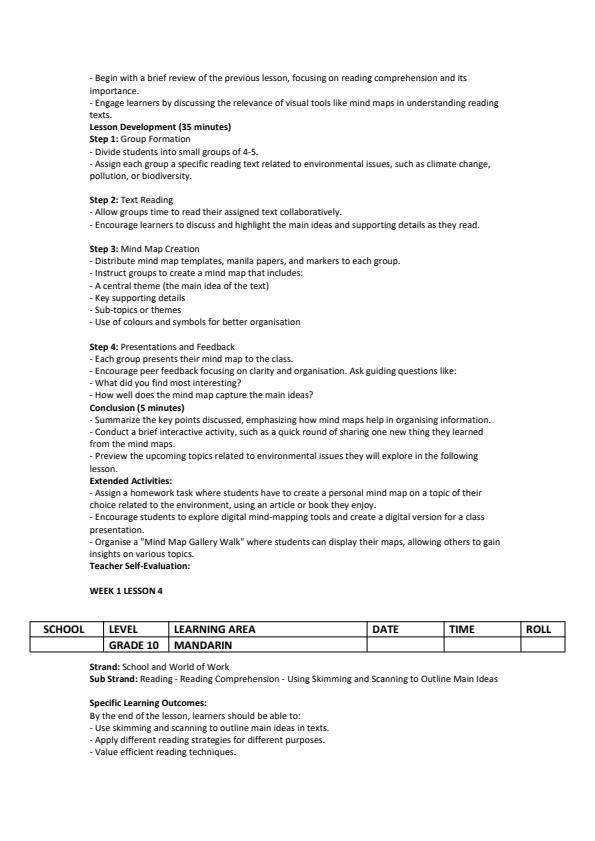 Page 4 – Grade 10 Mandarin Lesson Plans Term 3  – Kenyaplex
