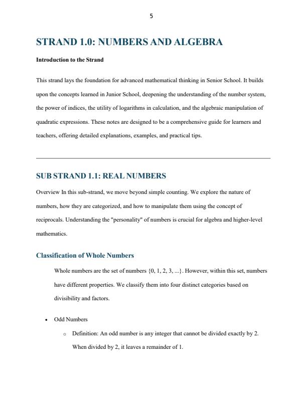 Page 5 – Grade 10 Mathematics Lesson Notes Complete (Term 1, Term 2, Term 3) – Kenyaplex