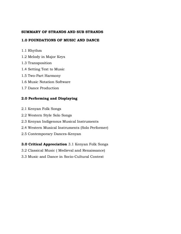 Page 1 – Grade 10 Music and Dance Notes (Complete Term 1, 2 and 3) – Kenyaplex