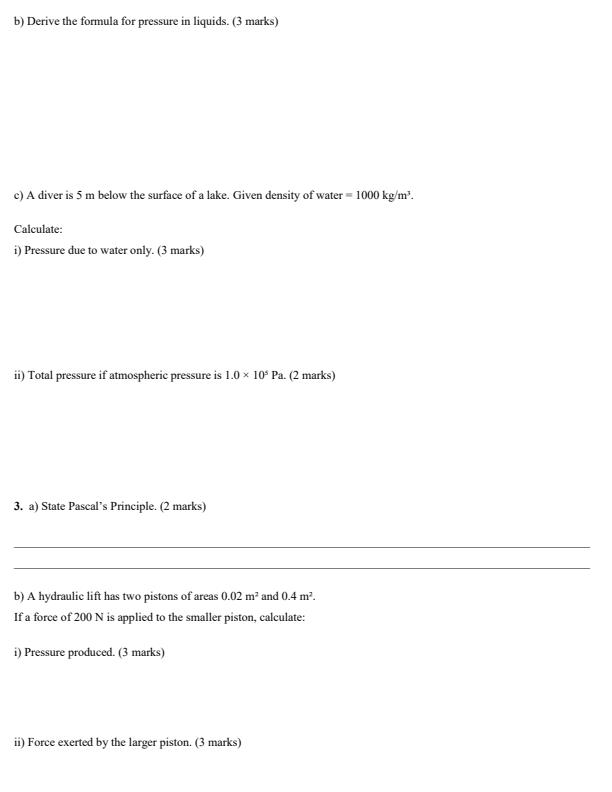 Page 2 – Grade 10 Physics April 2026 Holiday Assignment – Kenyaplex