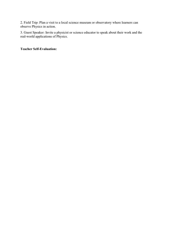 Page 3 – Grade 10 Physics Lesson Plans Term 1 – Kenyaplex