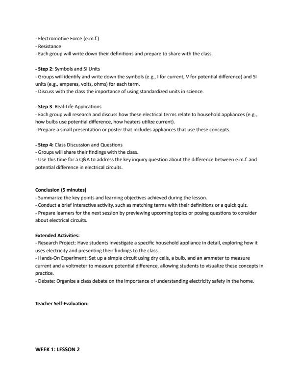 Page 2 – Grade 10 Physics Lesson Plans Term 3 - Triumph Physics – Kenyaplex