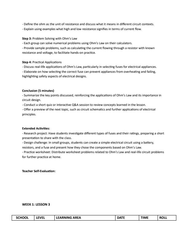 Page 4 – Grade 10 Physics Lesson Plans Term 3 - Triumph Physics – Kenyaplex
