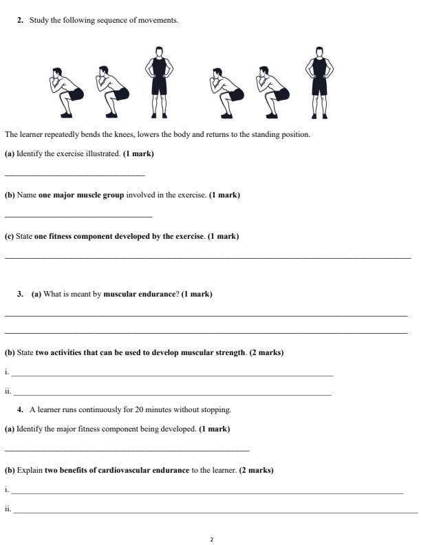 Page 2 – Grade 10 Sports and Recreation December 2026 Holiday Assignment – Kenyaplex