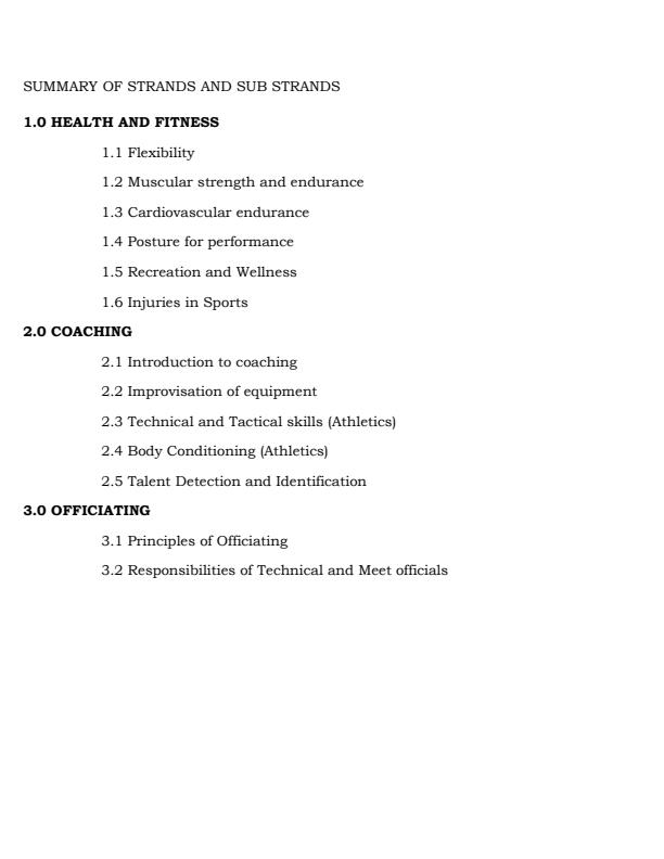 Page 1 – Grade 10 Sports and Recreation Notes (Term 1, 2 and 3) – Kenyaplex