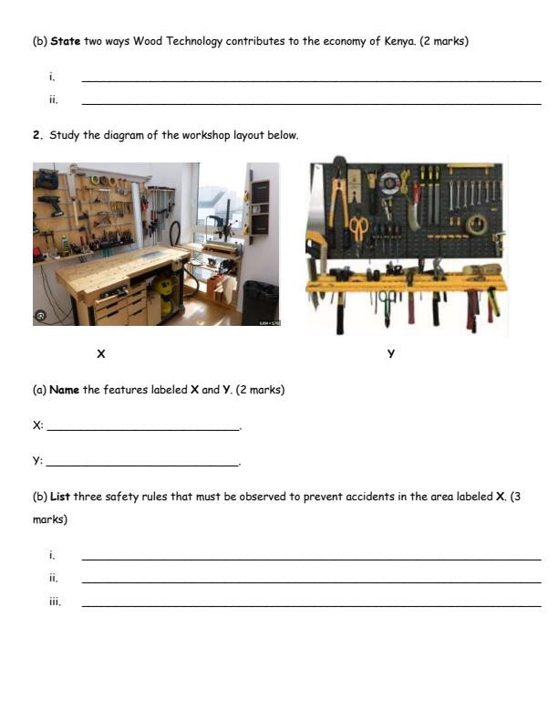 Page 2 – Grade 10 Wood Technology August 2026 Holiday Assignment – Kenyaplex