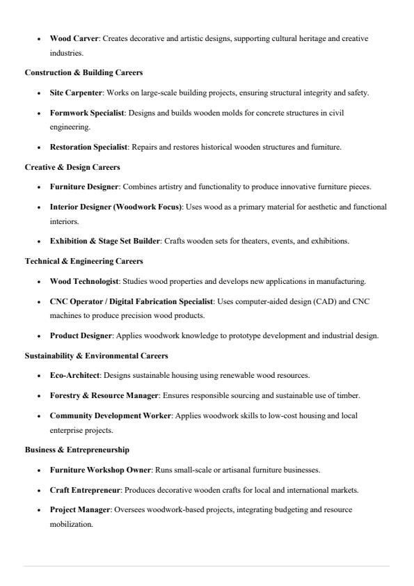 Page 4 – Grade 10 Wood Technology Notes Term 1, Term 2 and Term 3 – Kenyaplex