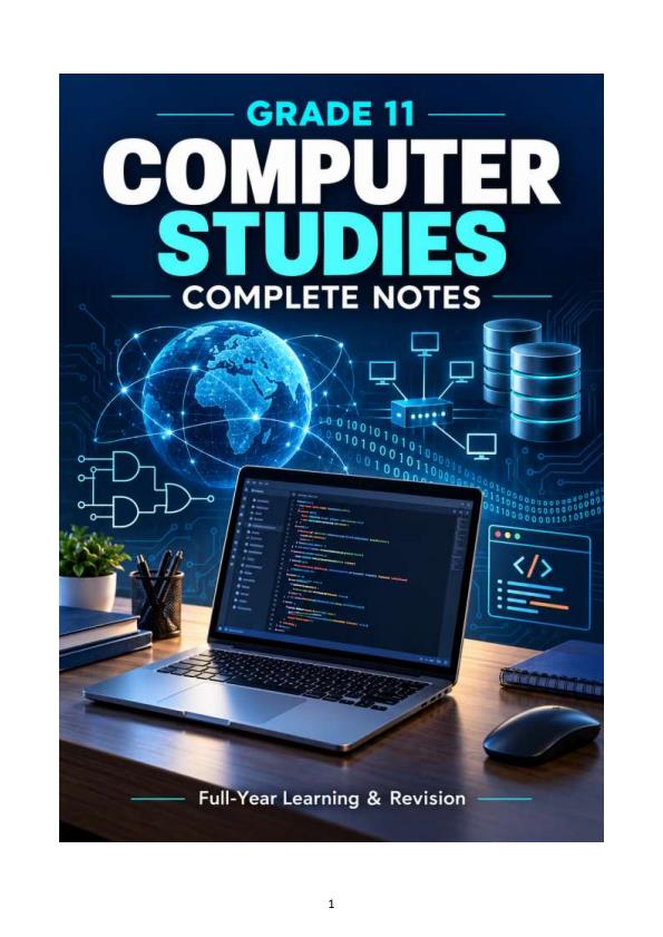 Page 1 – Grade 11 Computer Science Notes Term 1. Term, Term 3 (Complete) – Kenyaplex